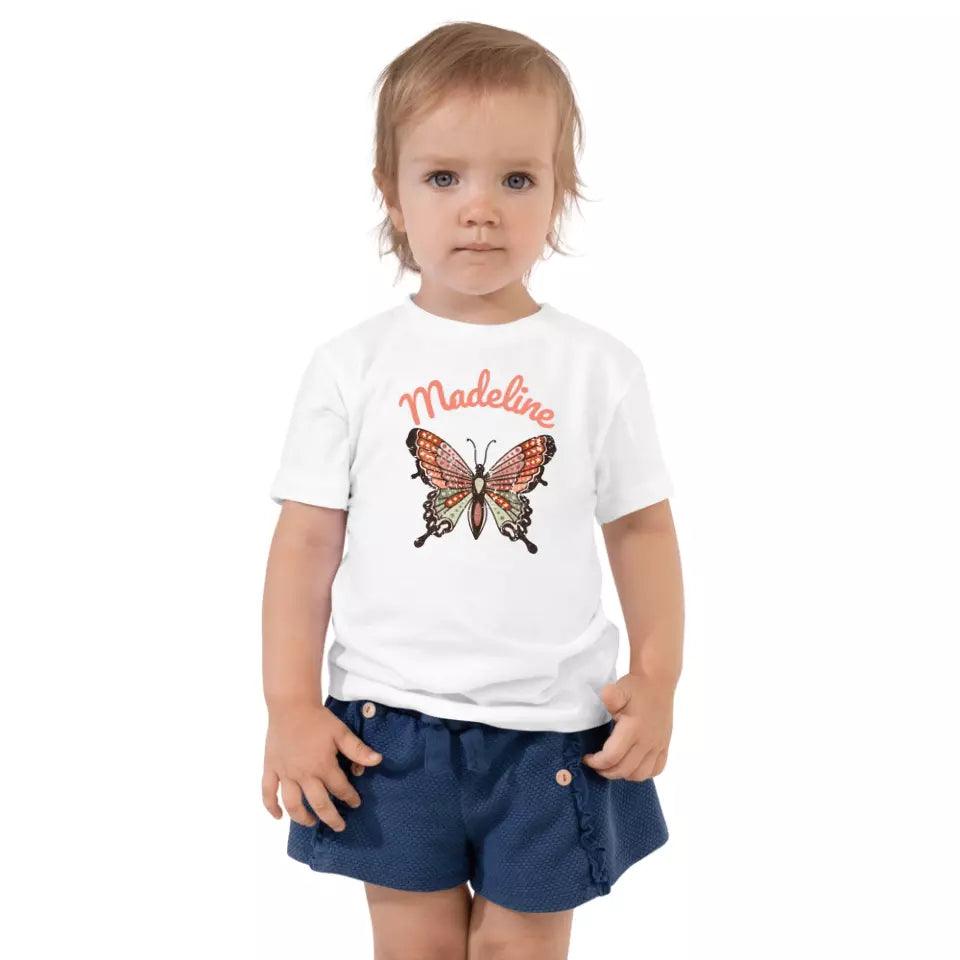 Custom Retro Groovy Butterflies T-Shirt – ART-TSH027 - ARTFULANE