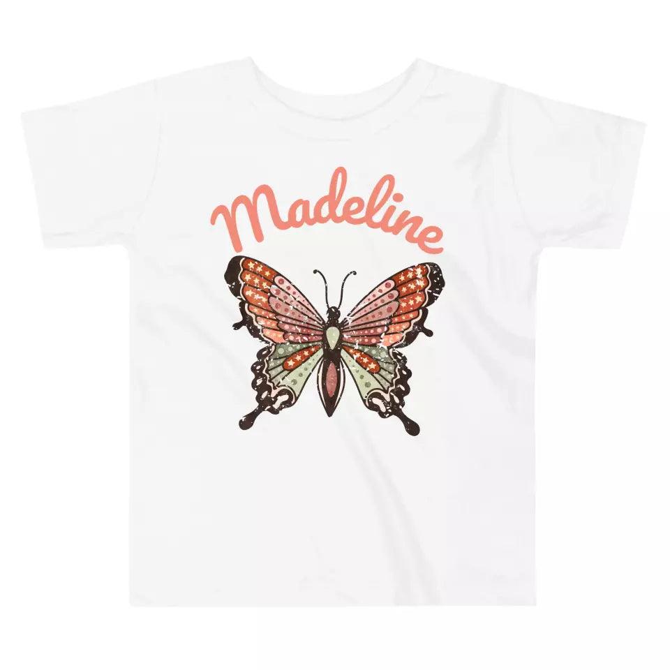 Custom Retro Groovy Butterflies T-Shirt – ART-TSH027 - ARTFULANE