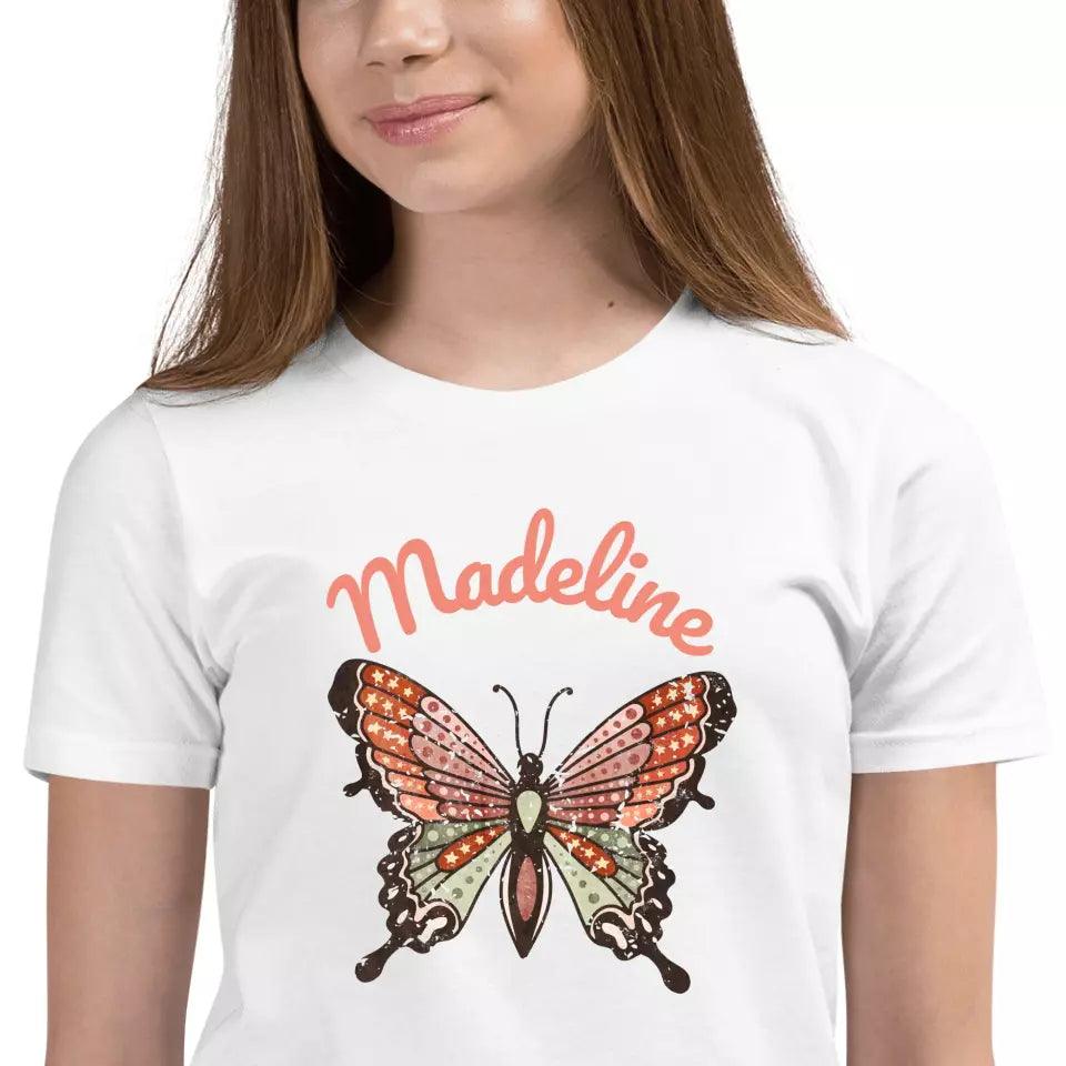 Custom Retro Groovy Butterflies T-Shirt – ART-TSH027 - ARTFULANE