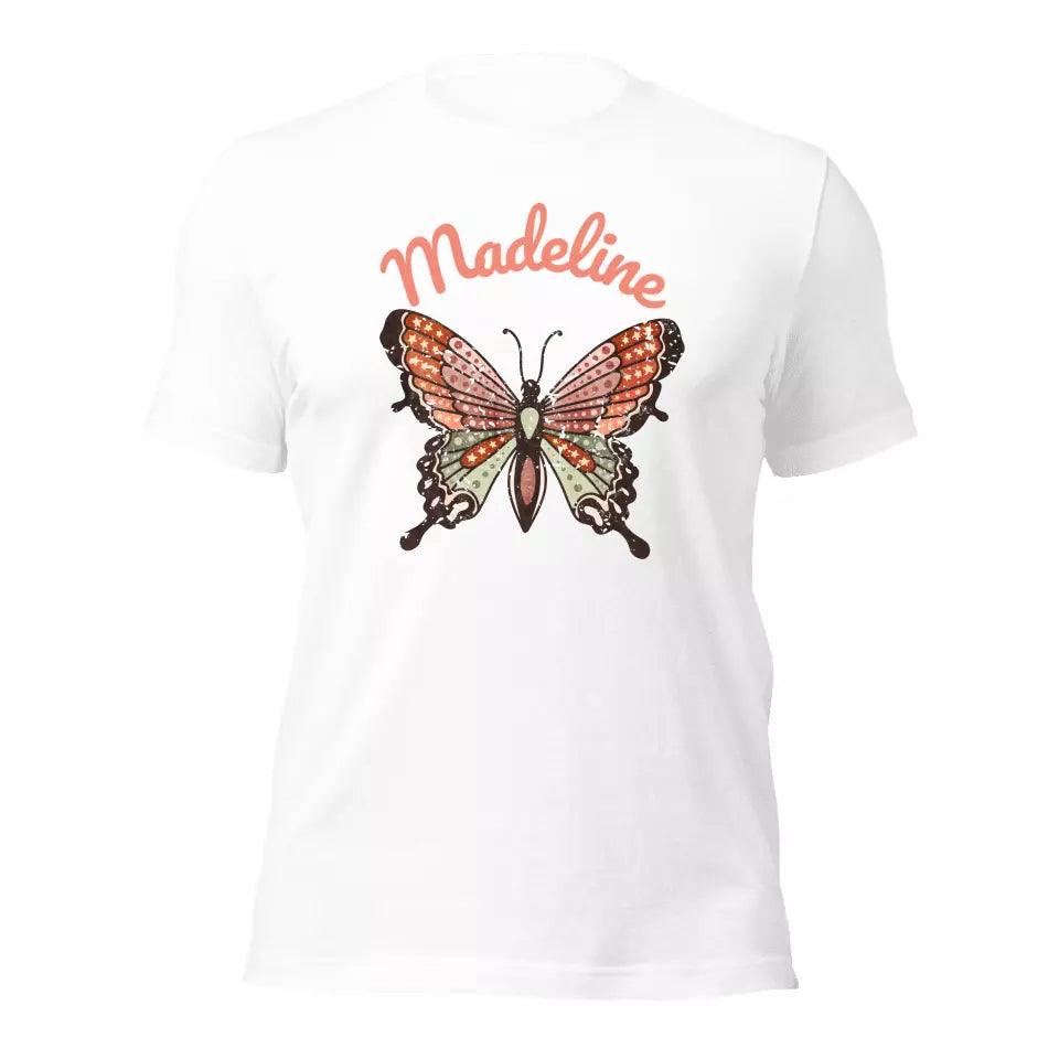 Custom Retro Groovy Butterflies T-Shirt – ART-TSH027 - ARTFULANE