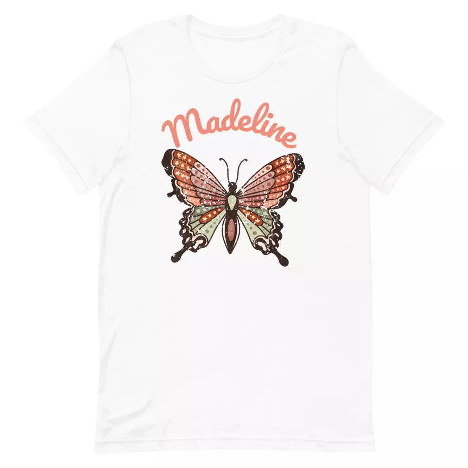 Custom Retro Groovy Butterflies T-Shirt – ART-TSH027 - ARTFULANE