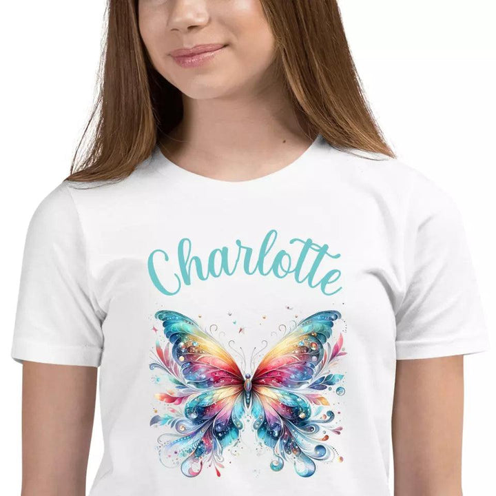 Custom Beautiful Butterflies T-Shirt – ART-TSH028 - ARTFULANE