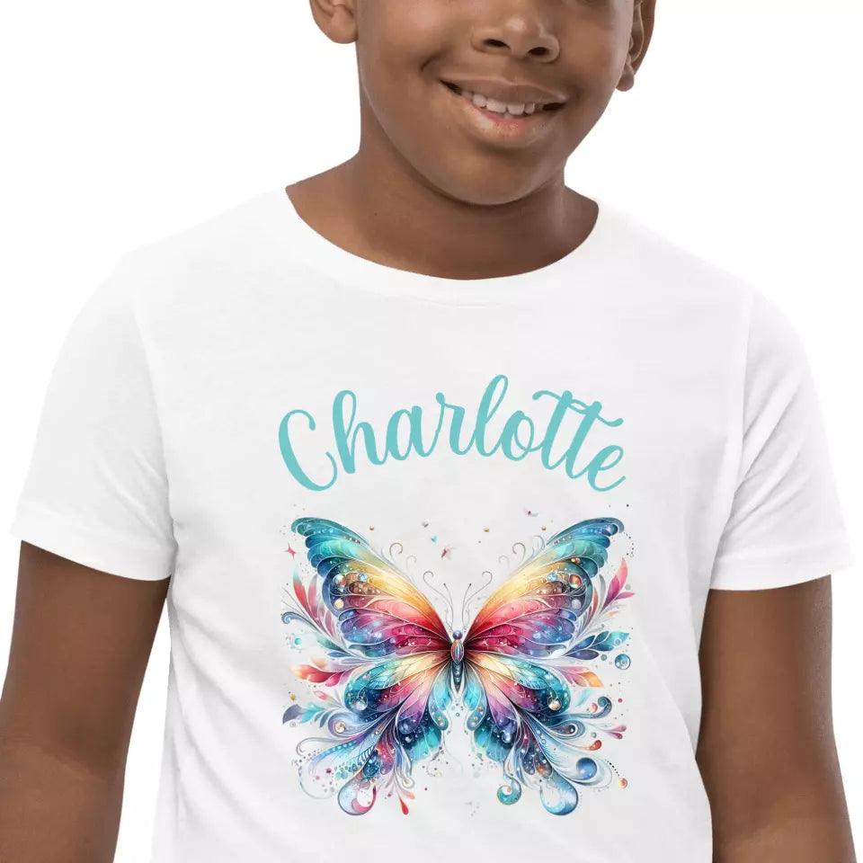 Custom Beautiful Butterflies T-Shirt – ART-TSH028 - ARTFULANE