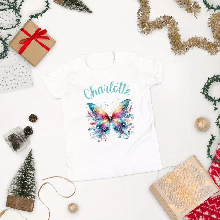 Custom Beautiful Butterflies T-Shirt – ART-TSH028 - ARTFULANE