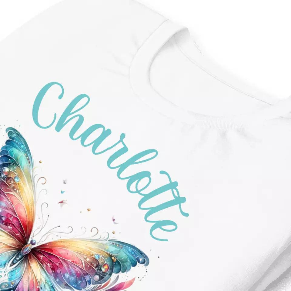 Custom Beautiful Butterflies T-Shirt – ART-TSH028 - ARTFULANE