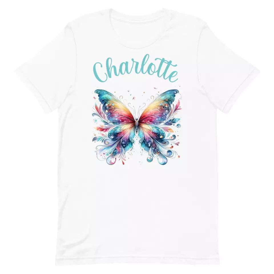 Custom Beautiful Butterflies T-Shirt – ART-TSH028 - ARTFULANE