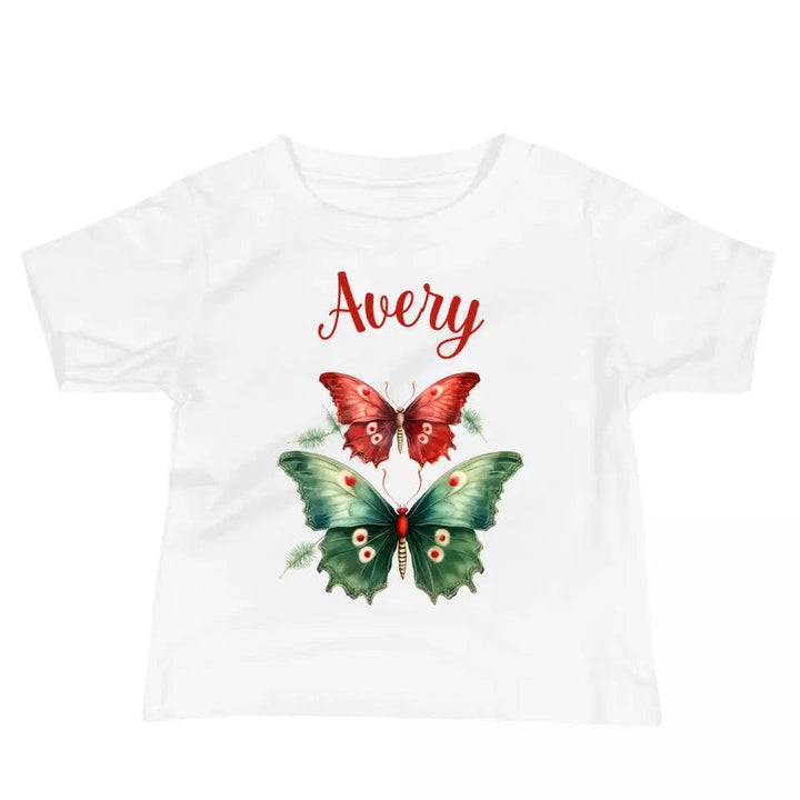 Custom Christmas Butterflies T-Shirt – ART-TSH029 - ARTFULANE