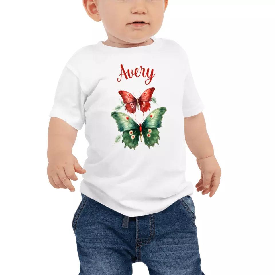 Custom Christmas Butterflies T-Shirt – ART-TSH029 - ARTFULANE