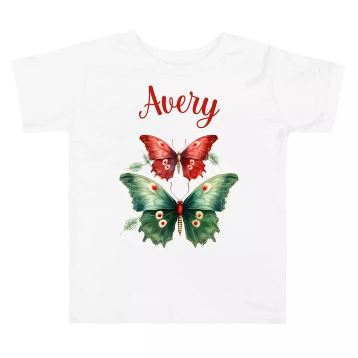 Custom Christmas Butterflies T-Shirt – ART-TSH029 - ARTFULANE