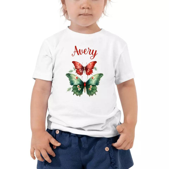 Custom Christmas Butterflies T-Shirt – ART-TSH029 - ARTFULANE