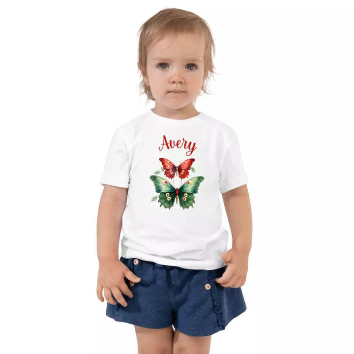 Custom Christmas Butterflies T-Shirt – ART-TSH029 - ARTFULANE