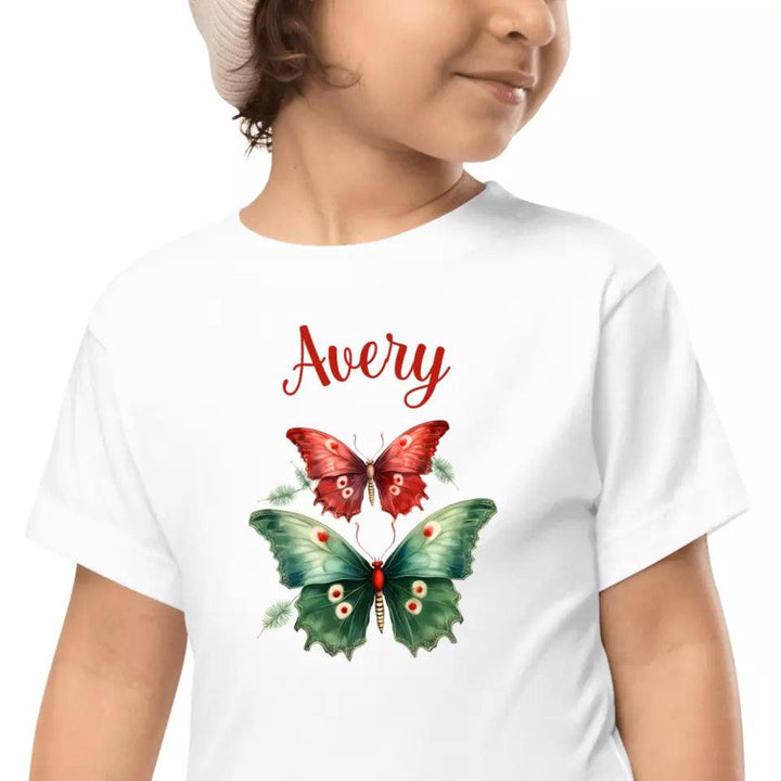 Custom Christmas Butterflies T-Shirt – ART-TSH029 - ARTFULANE