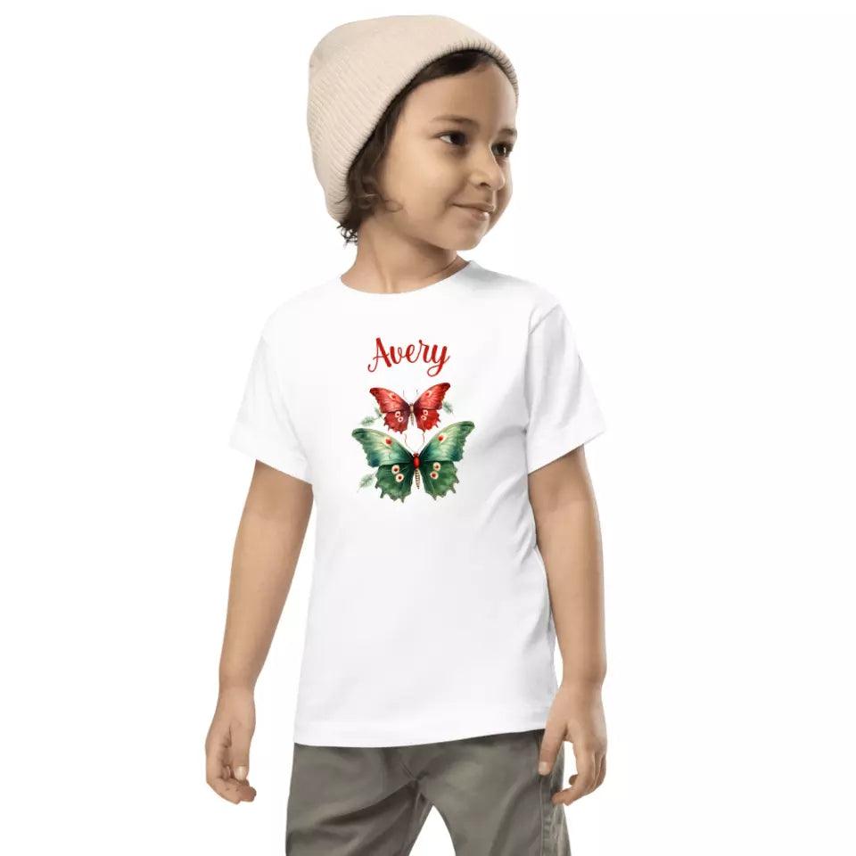 Custom Christmas Butterflies T-Shirt – ART-TSH029 - ARTFULANE