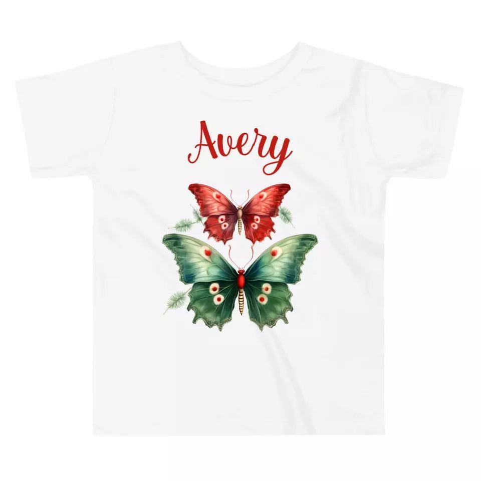 Custom Christmas Butterflies T-Shirt – ART-TSH029 - ARTFULANE