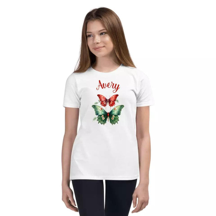 Custom Christmas Butterflies T-Shirt – ART-TSH029 - ARTFULANE