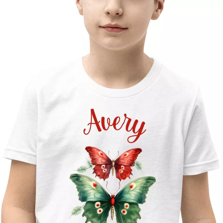 Custom Christmas Butterflies T-Shirt – ART-TSH029 - ARTFULANE