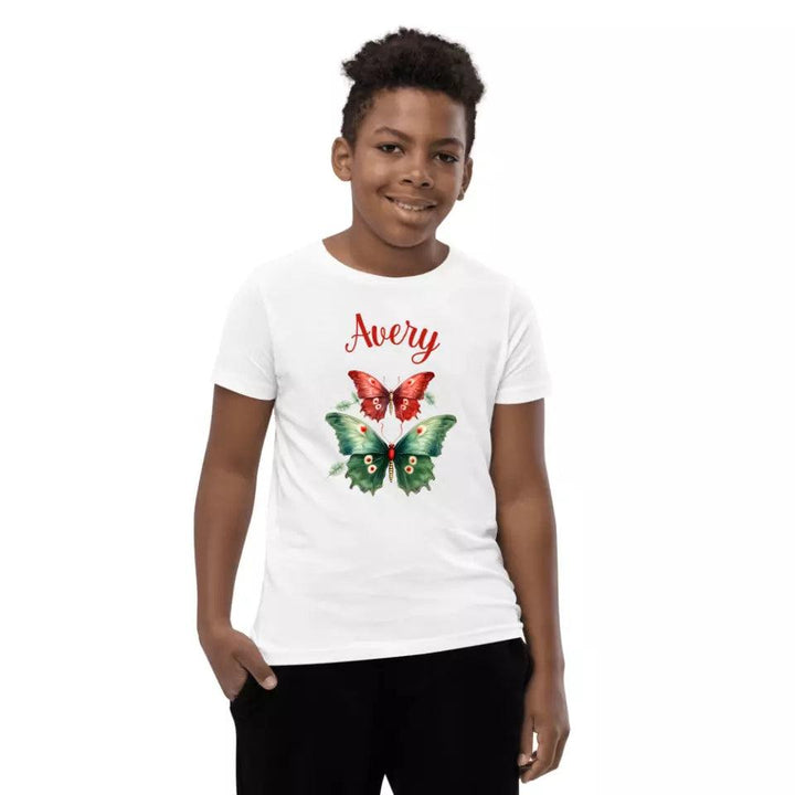 Custom Christmas Butterflies T-Shirt – ART-TSH029 - ARTFULANE