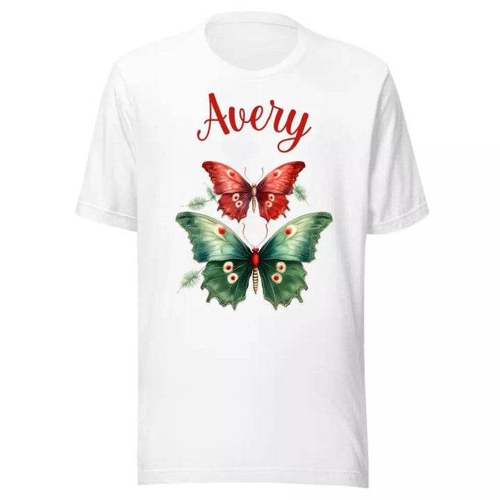 Custom Christmas Butterflies T-Shirt – ART-TSH029 - ARTFULANE