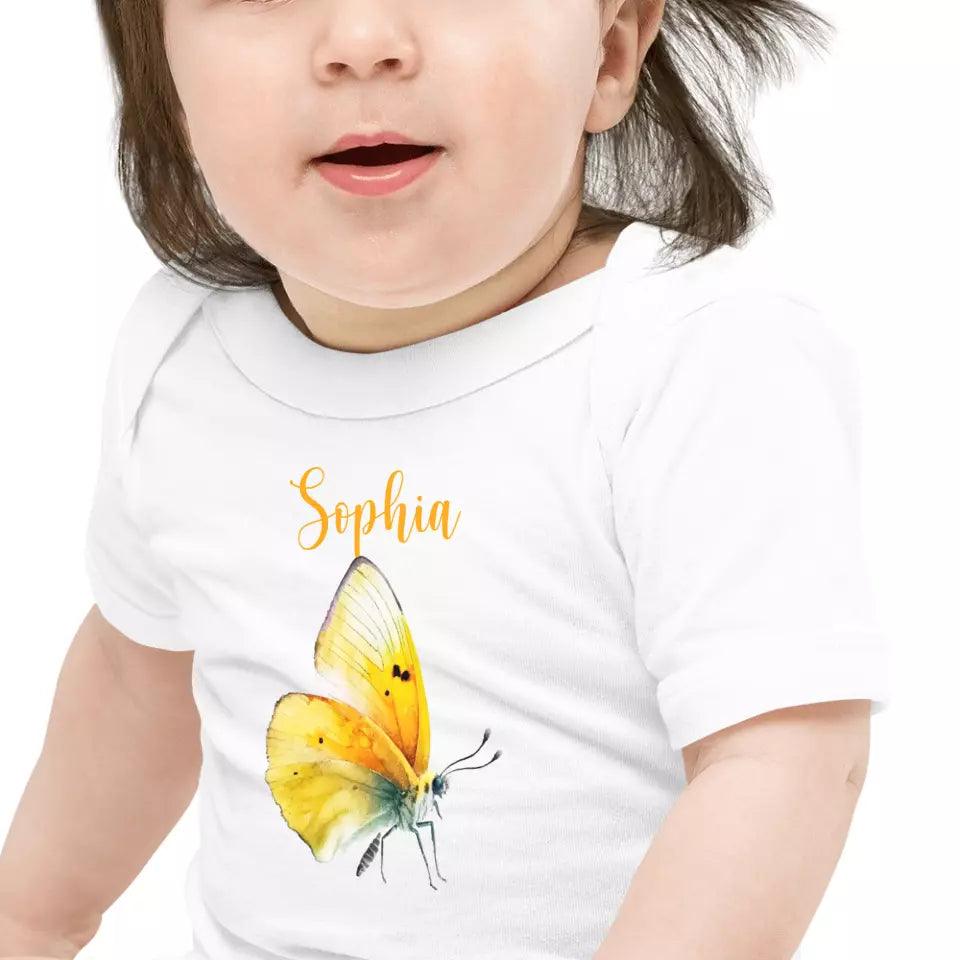 Custom Beautiful Watercolor Butterflies T-Shirt – ART-TSH030 - ARTFULANE