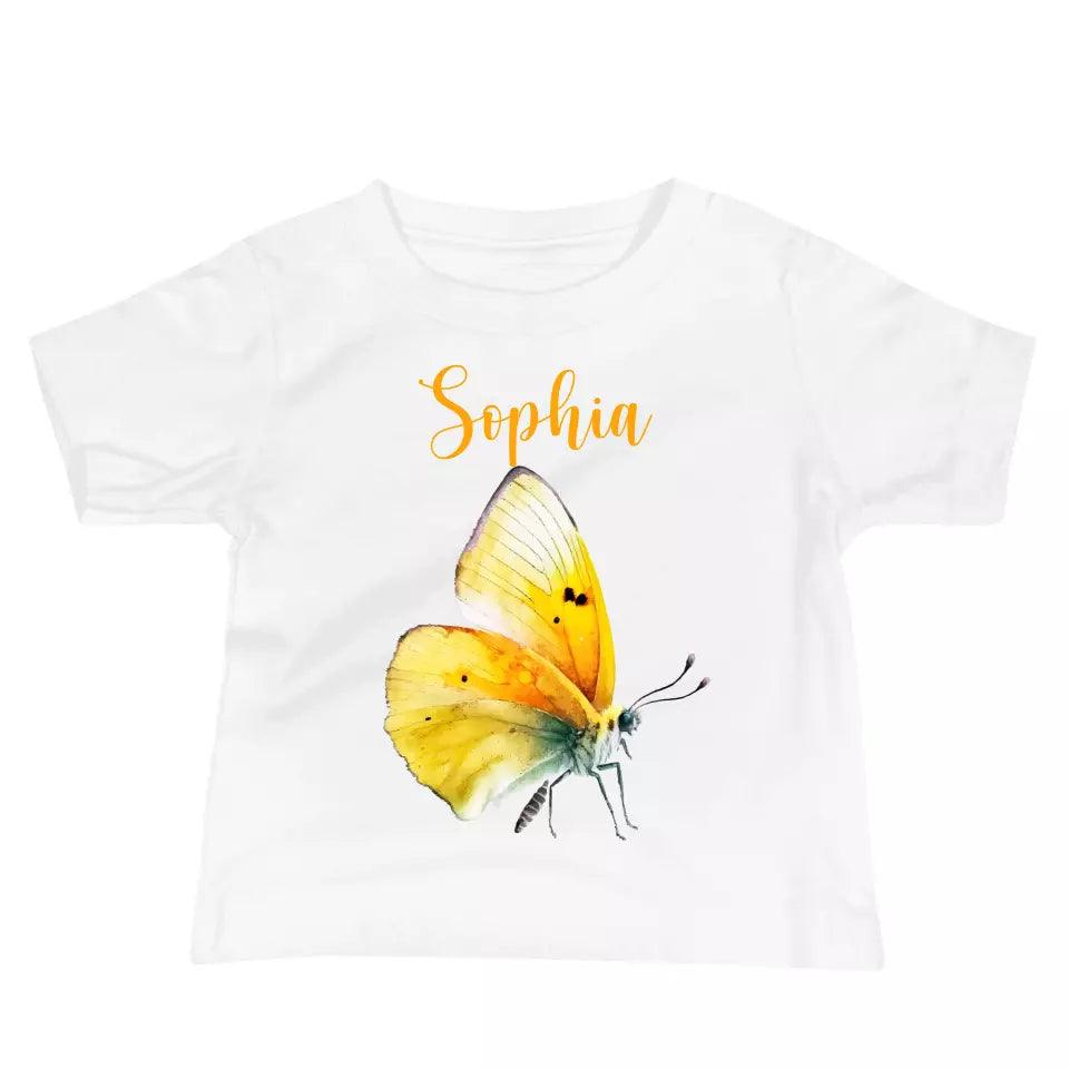 Custom Beautiful Watercolor Butterflies T-Shirt – ART-TSH030 - ARTFULANE