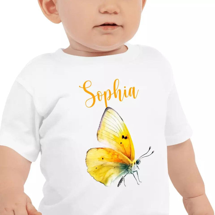 Custom Beautiful Watercolor Butterflies T-Shirt – ART-TSH030 - ARTFULANE