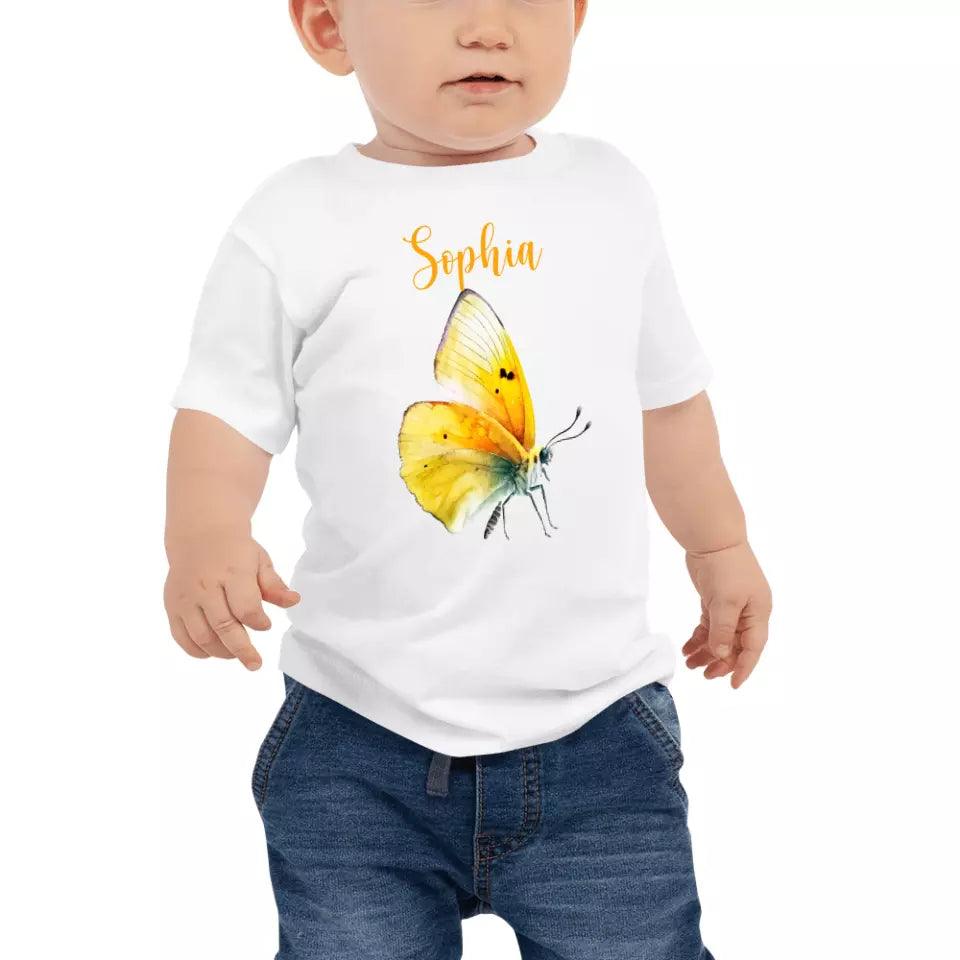 Custom Beautiful Watercolor Butterflies T-Shirt – ART-TSH030 - ARTFULANE