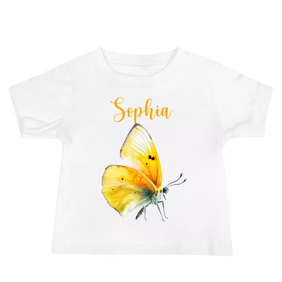 Custom Beautiful Watercolor Butterflies T-Shirt – ART-TSH030 - ARTFULANE