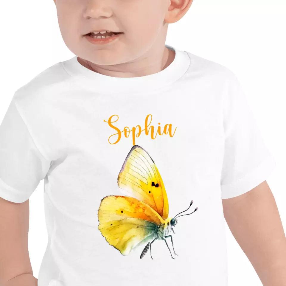 Custom Beautiful Watercolor Butterflies T-Shirt – ART-TSH030 - ARTFULANE