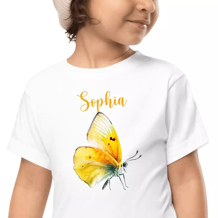 Custom Beautiful Watercolor Butterflies T-Shirt – ART-TSH030 - ARTFULANE