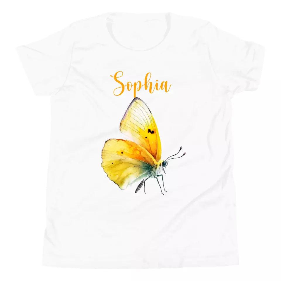 Custom Beautiful Watercolor Butterflies T-Shirt – ART-TSH030 - ARTFULANE