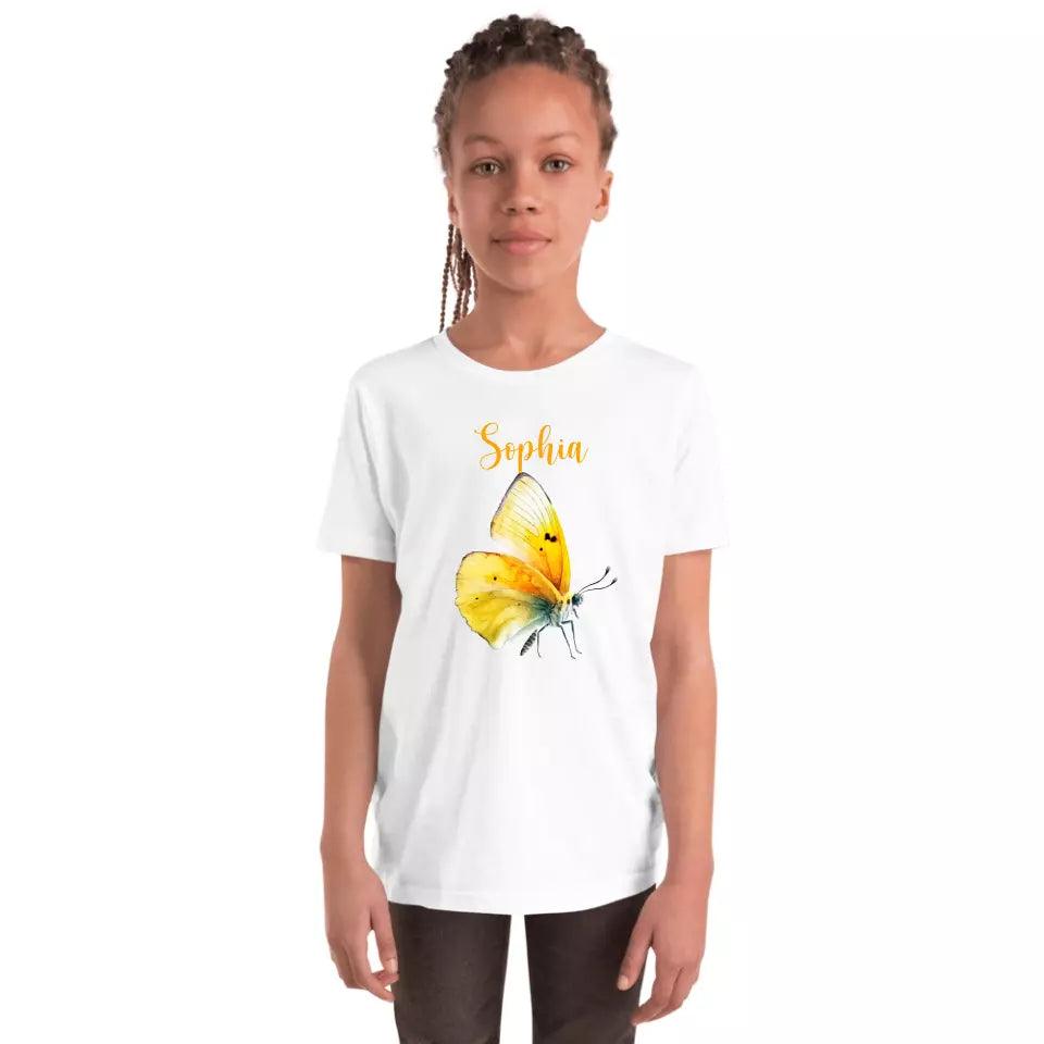 Custom Beautiful Watercolor Butterflies T-Shirt – ART-TSH030 - ARTFULANE