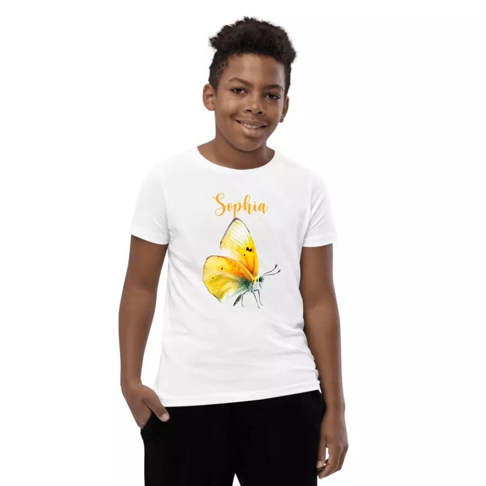 Custom Beautiful Watercolor Butterflies T-Shirt – ART-TSH030 - ARTFULANE