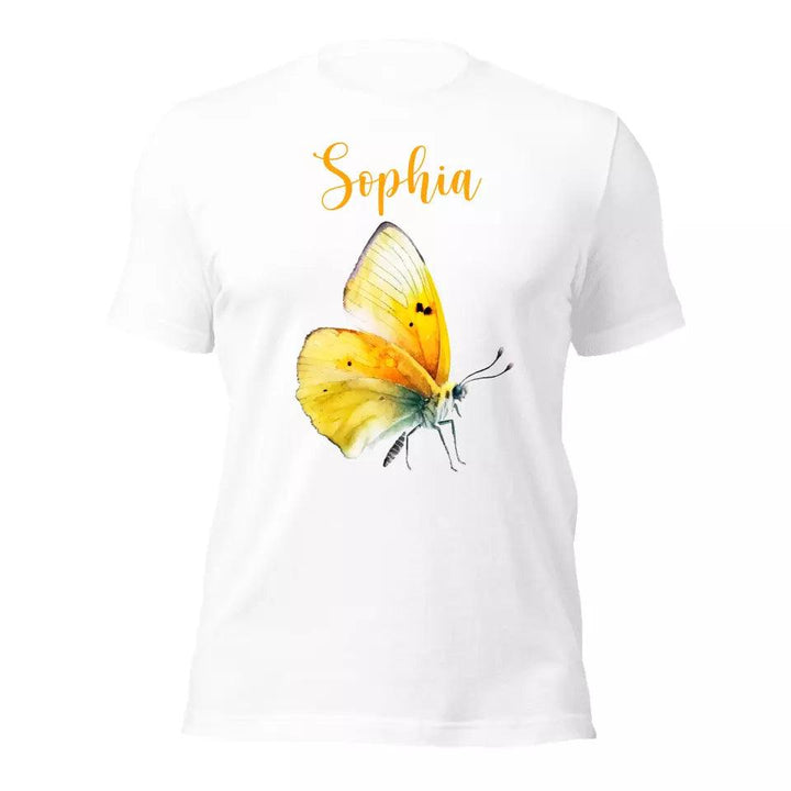 Custom Beautiful Watercolor Butterflies T-Shirt – ART-TSH030 - ARTFULANE