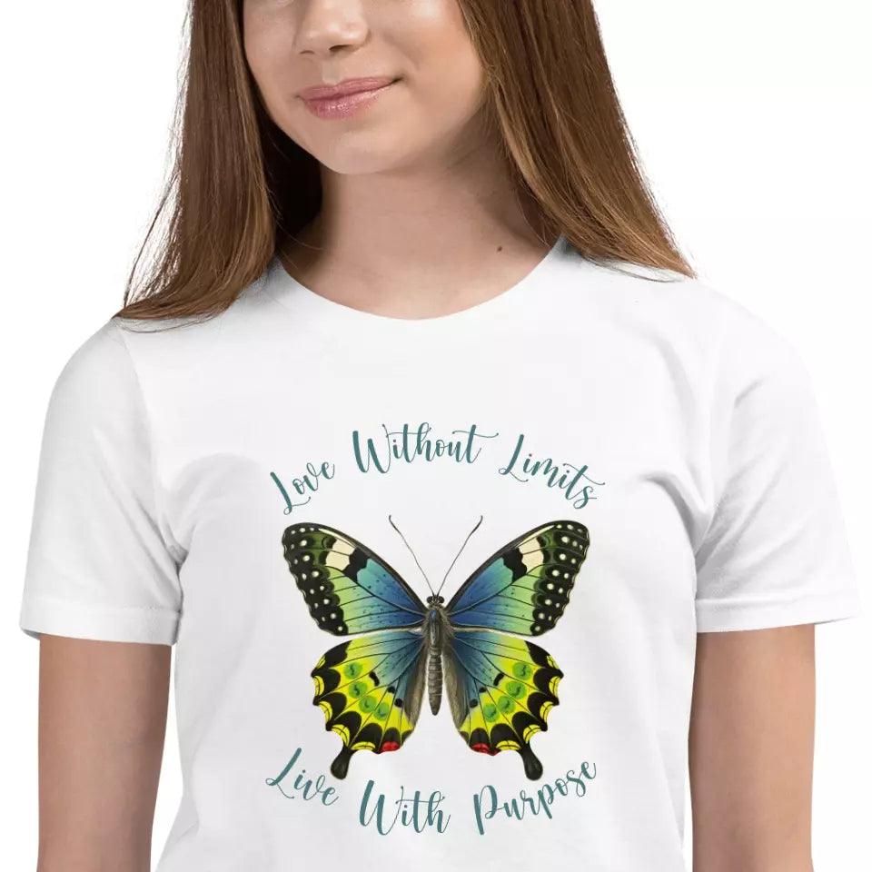 Custom Vintage Green Butterflies T-Shirt - ART-TSH032 - ARTFULANE