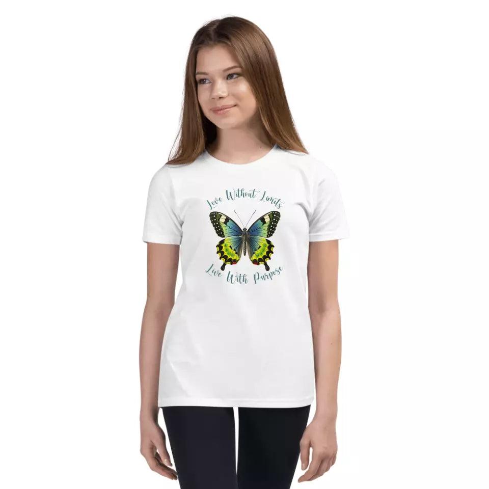 Custom Vintage Green Butterflies T-Shirt - ART-TSH032 - ARTFULANE