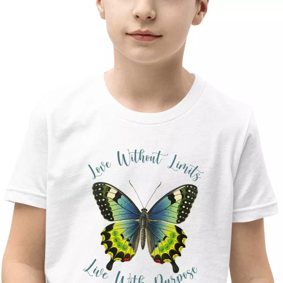 Custom Vintage Green Butterflies T-Shirt - ART-TSH032 - ARTFULANE