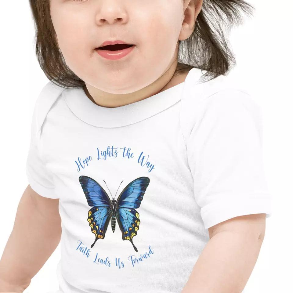 Custom Vintage Blue Butterflies T-Shirt - ART-TSH033 - ARTFULANE