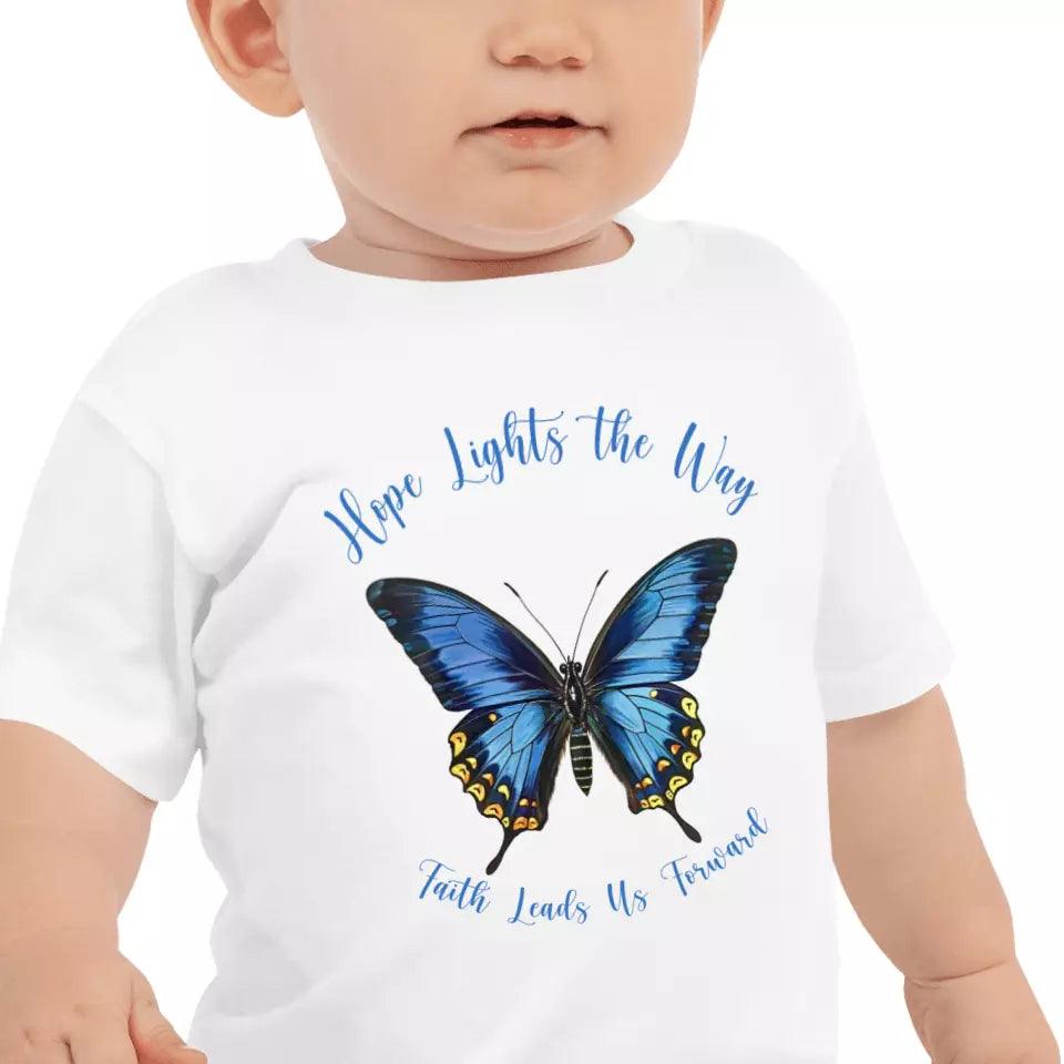 Custom Vintage Blue Butterflies T-Shirt - ART-TSH033 - ARTFULANE