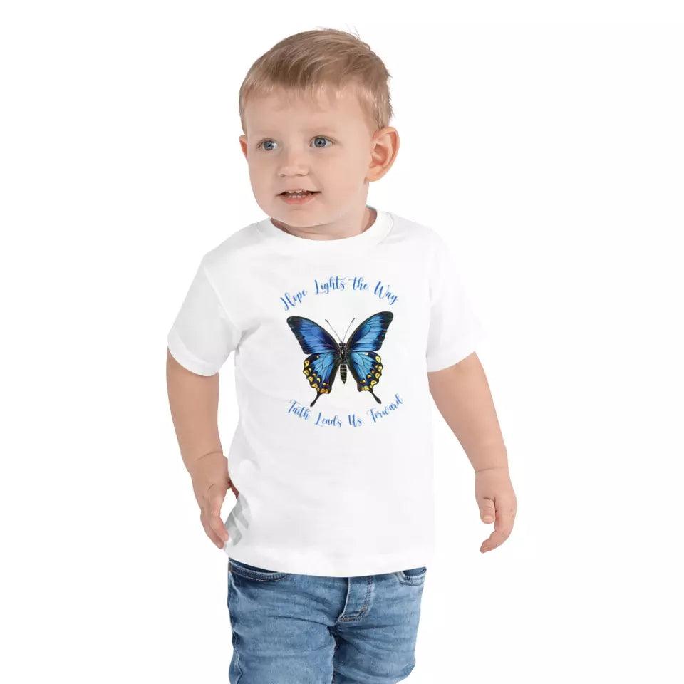 Custom Vintage Blue Butterflies T-Shirt - ART-TSH033 - ARTFULANE