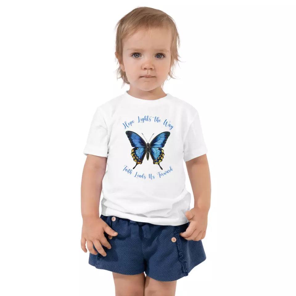 Custom Vintage Blue Butterflies T-Shirt - ART-TSH033 - ARTFULANE