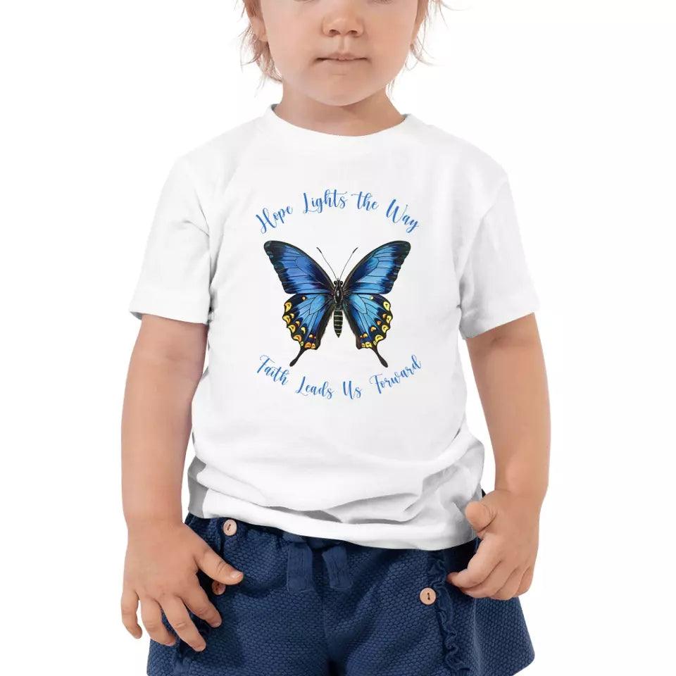 Custom Vintage Blue Butterflies T-Shirt - ART-TSH033 - ARTFULANE