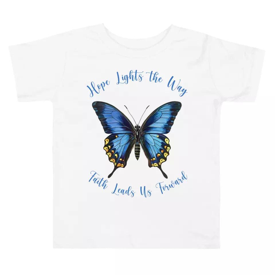 Custom Vintage Blue Butterflies T-Shirt - ART-TSH033 - ARTFULANE