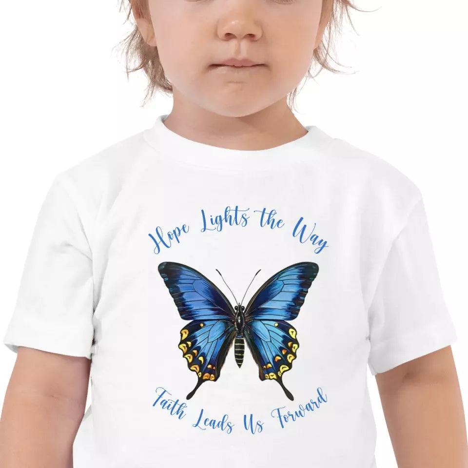 Custom Vintage Blue Butterflies T-Shirt - ART-TSH033 - ARTFULANE