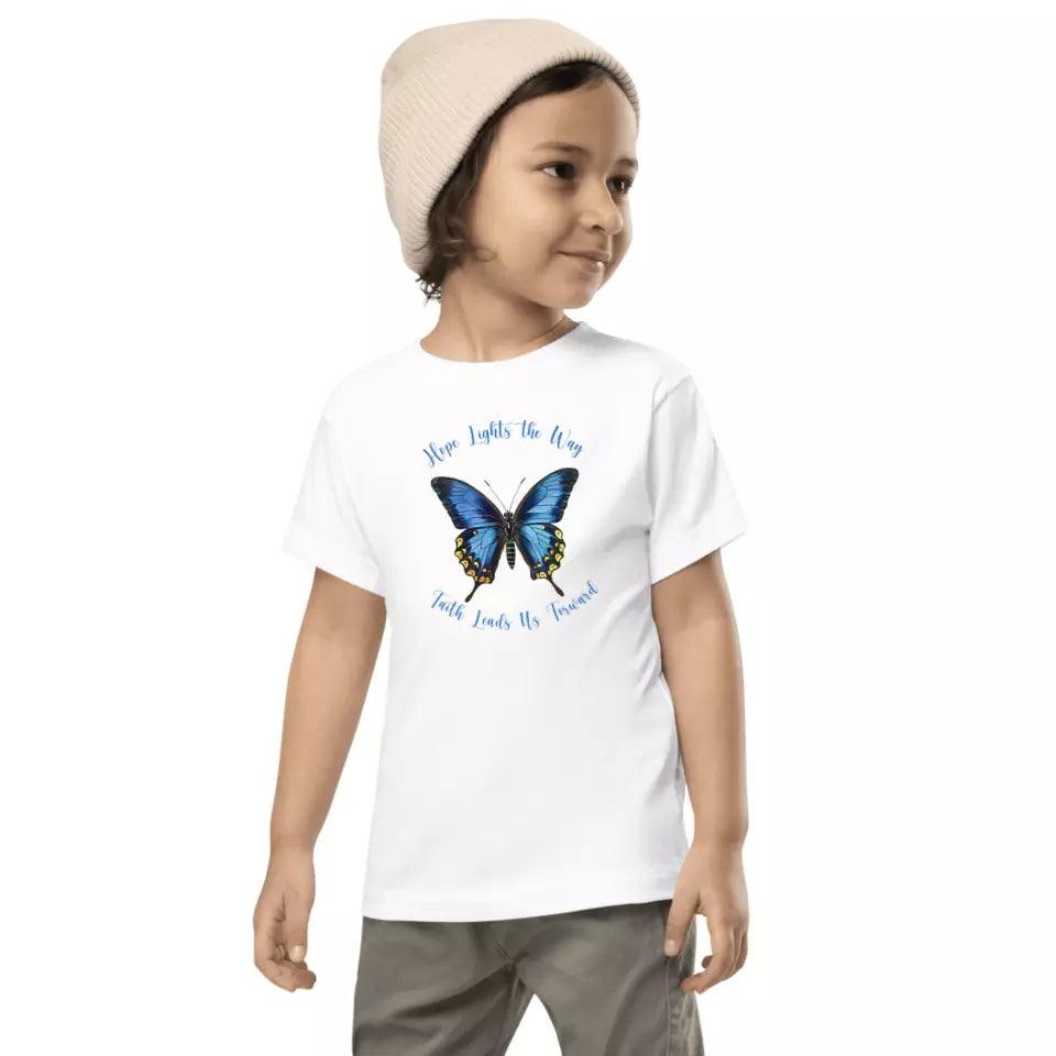 Custom Vintage Blue Butterflies T-Shirt - ART-TSH033 - ARTFULANE