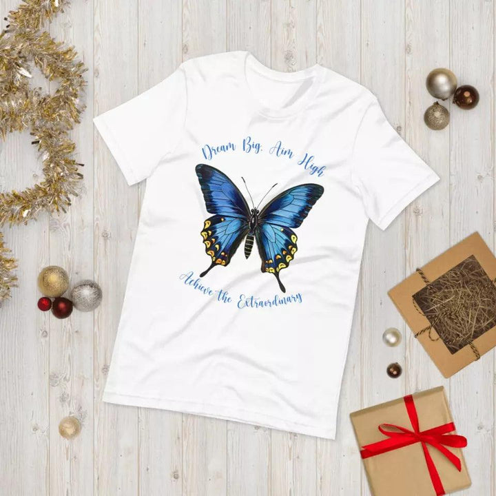 Custom Vintage Blue Butterflies T-Shirt - ART-TSH033 - ARTFULANE