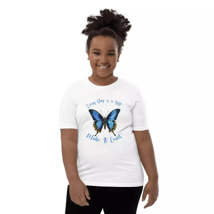 Custom Vintage Blue Butterflies T-Shirt - ART-TSH033 - ARTFULANE