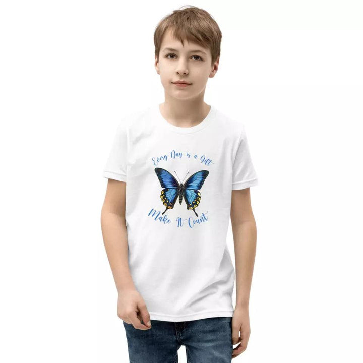 Custom Vintage Blue Butterflies T-Shirt - ART-TSH033 - ARTFULANE