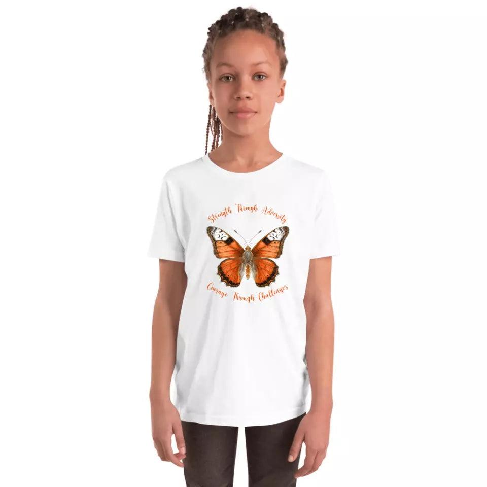 Custom Vintage Orange Butterflies T-Shirt - ART-TSH034 - ARTFULANE