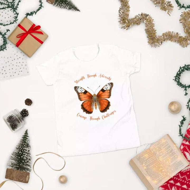 Custom Vintage Orange Butterflies T-Shirt - ART-TSH034 - ARTFULANE