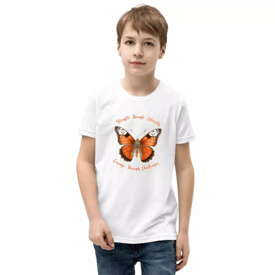 Custom Vintage Orange Butterflies T-Shirt - ART-TSH034 - ARTFULANE